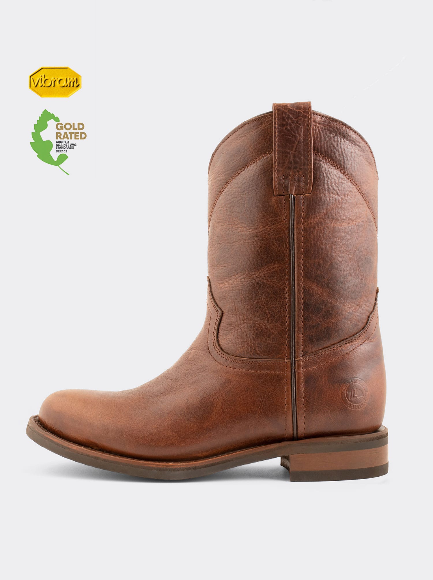 Boot with Oil-Resistant Vibram Sole Siete Leguas Paddock Whi
