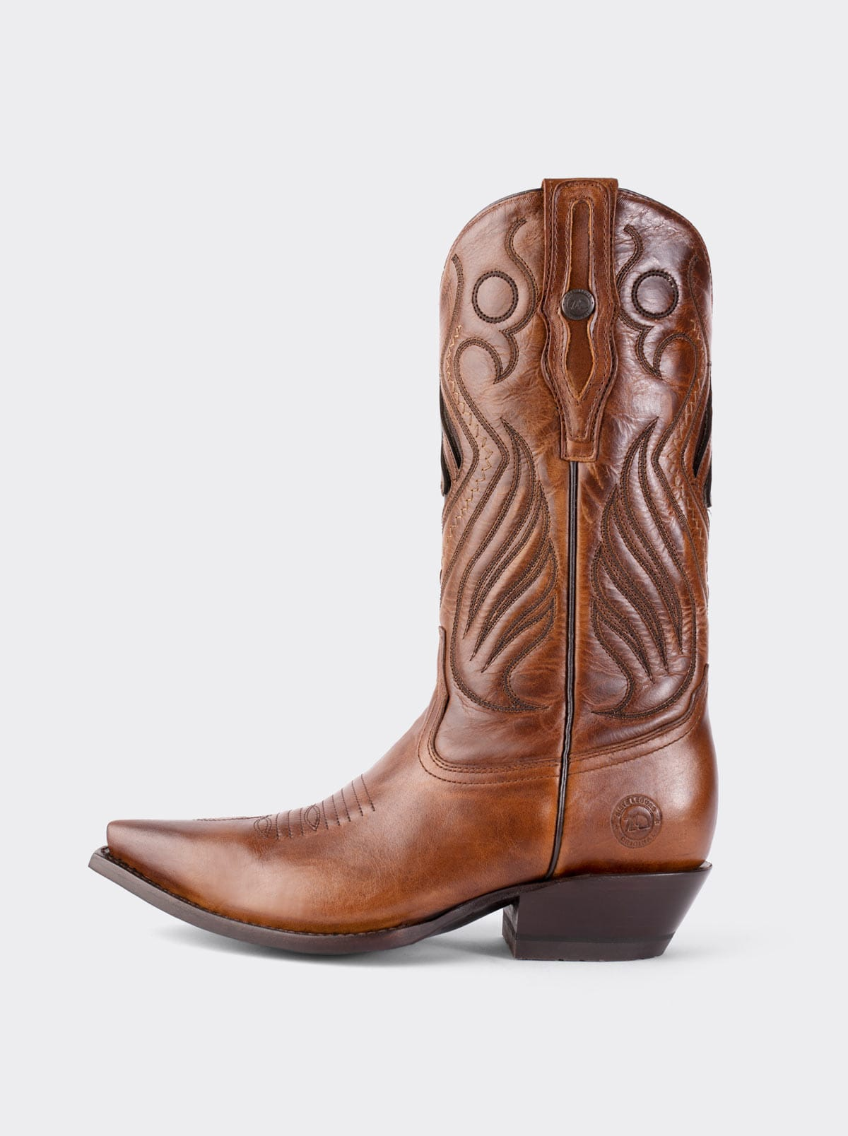 Olmeca Cuban Heel Cowboy Boot Honey Style 1049 – Siete Leguas Original