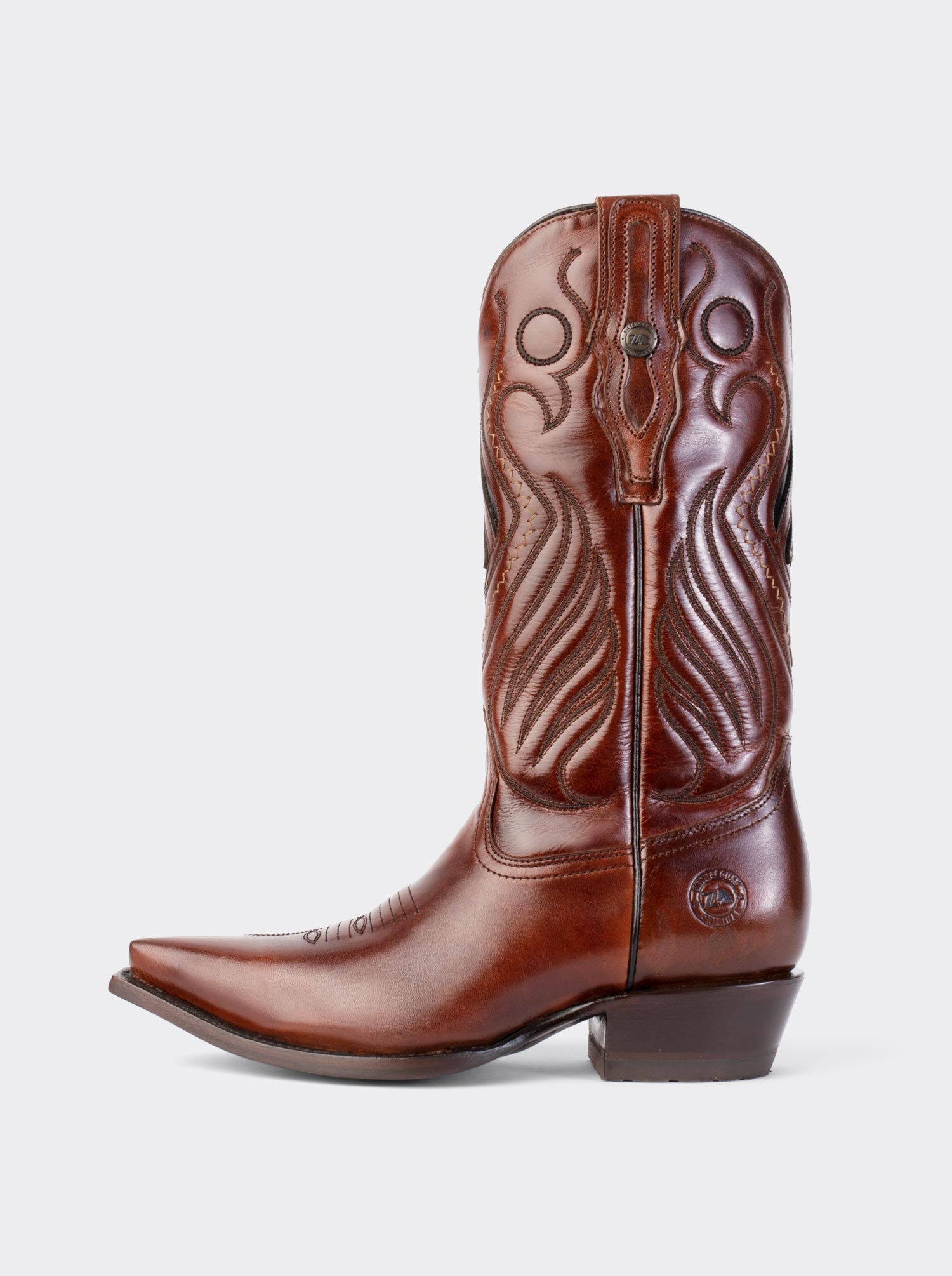Olmeca Cuban Heel Cowboy Boot Honey Style 1049