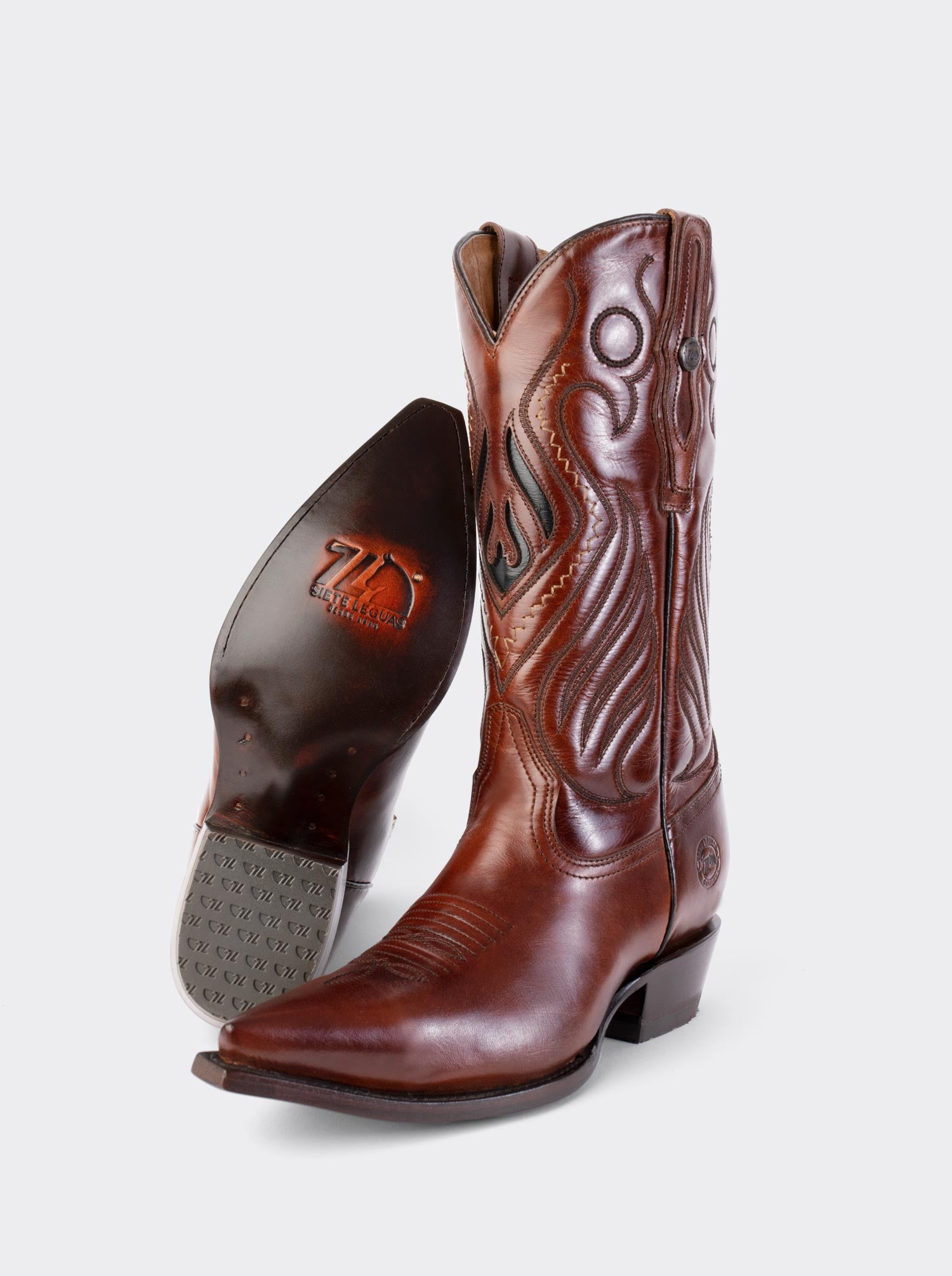 Olmeca Cuban Heel Cowboy Boot Honey Style 1049