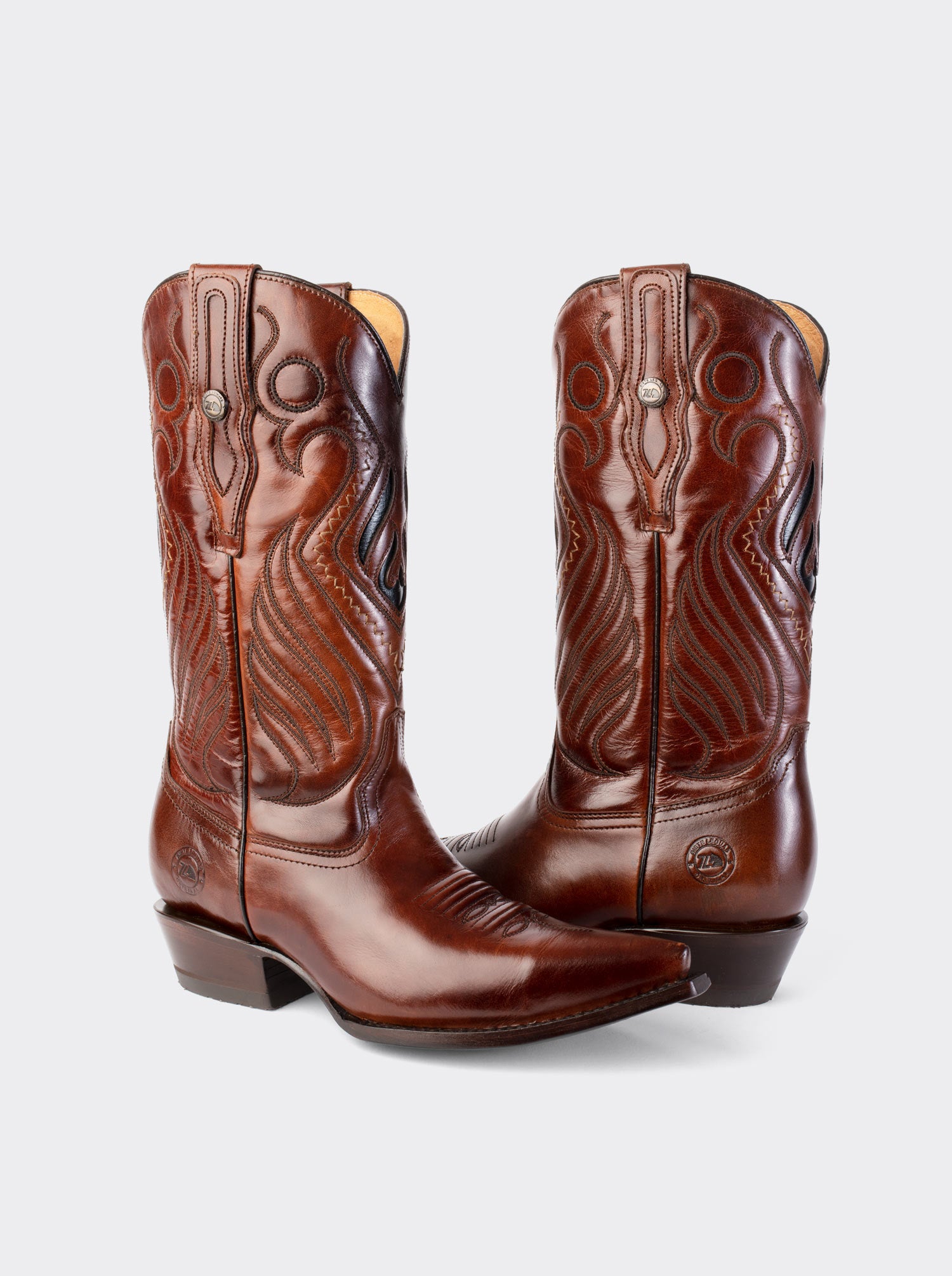 Olmeca Cuban Heel Cowboy Boot Honey Style 1049