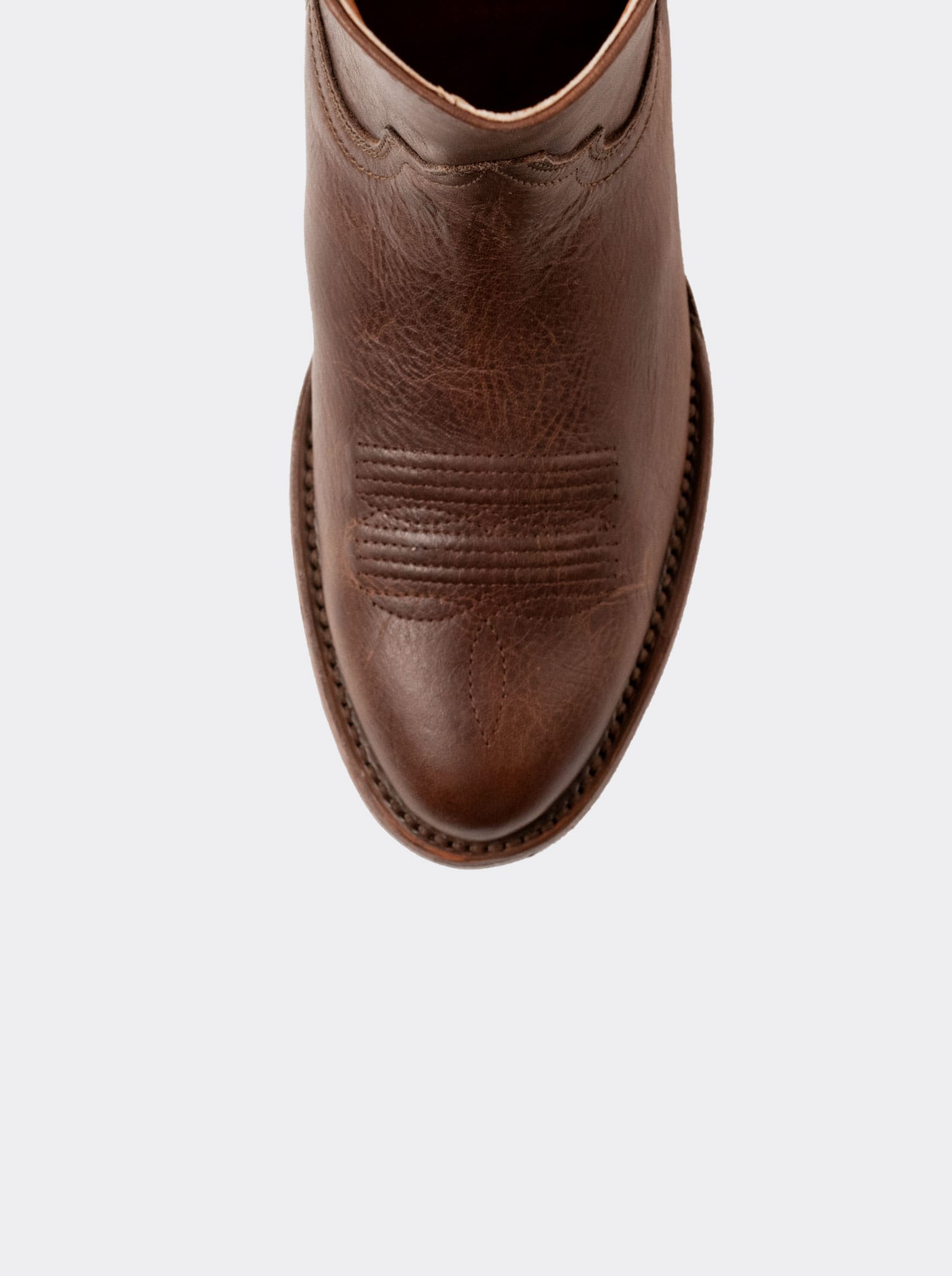 Men's Leather Cowboy Zip Boot Whiskey Paddock Style 11200