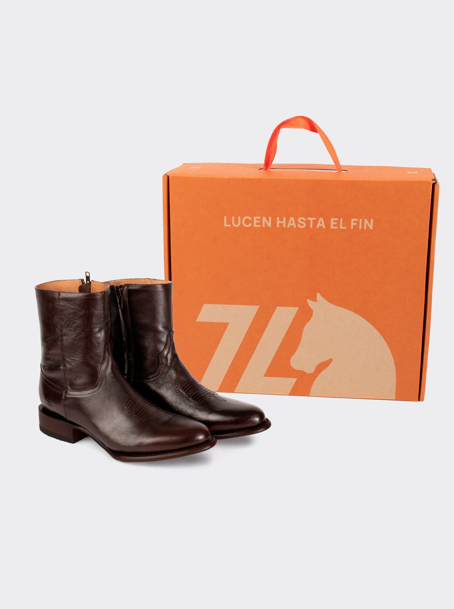 Botín Vaquero con Cierre Olmeca Café Estilo 11200