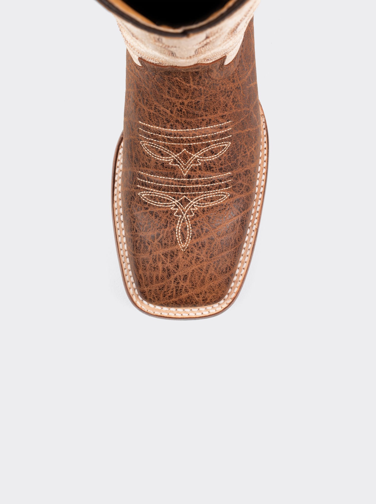Rodeo Boot with Leather Sole in Imitation Leather Dragon Cognac Style 1555