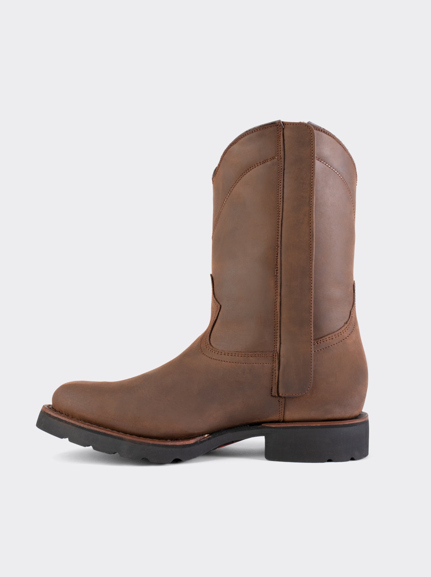 Bota Roper con Cierre y Suela de Trabajo Crazy Café Estilo 1677