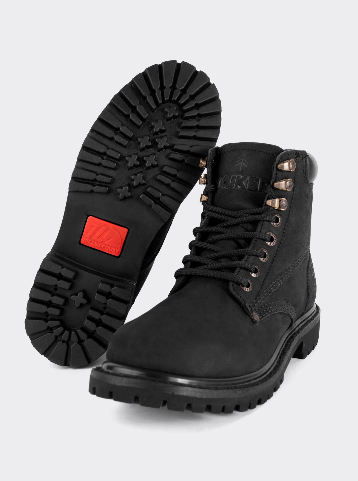 Bota Haiker Crazy Negro Estilo 2413