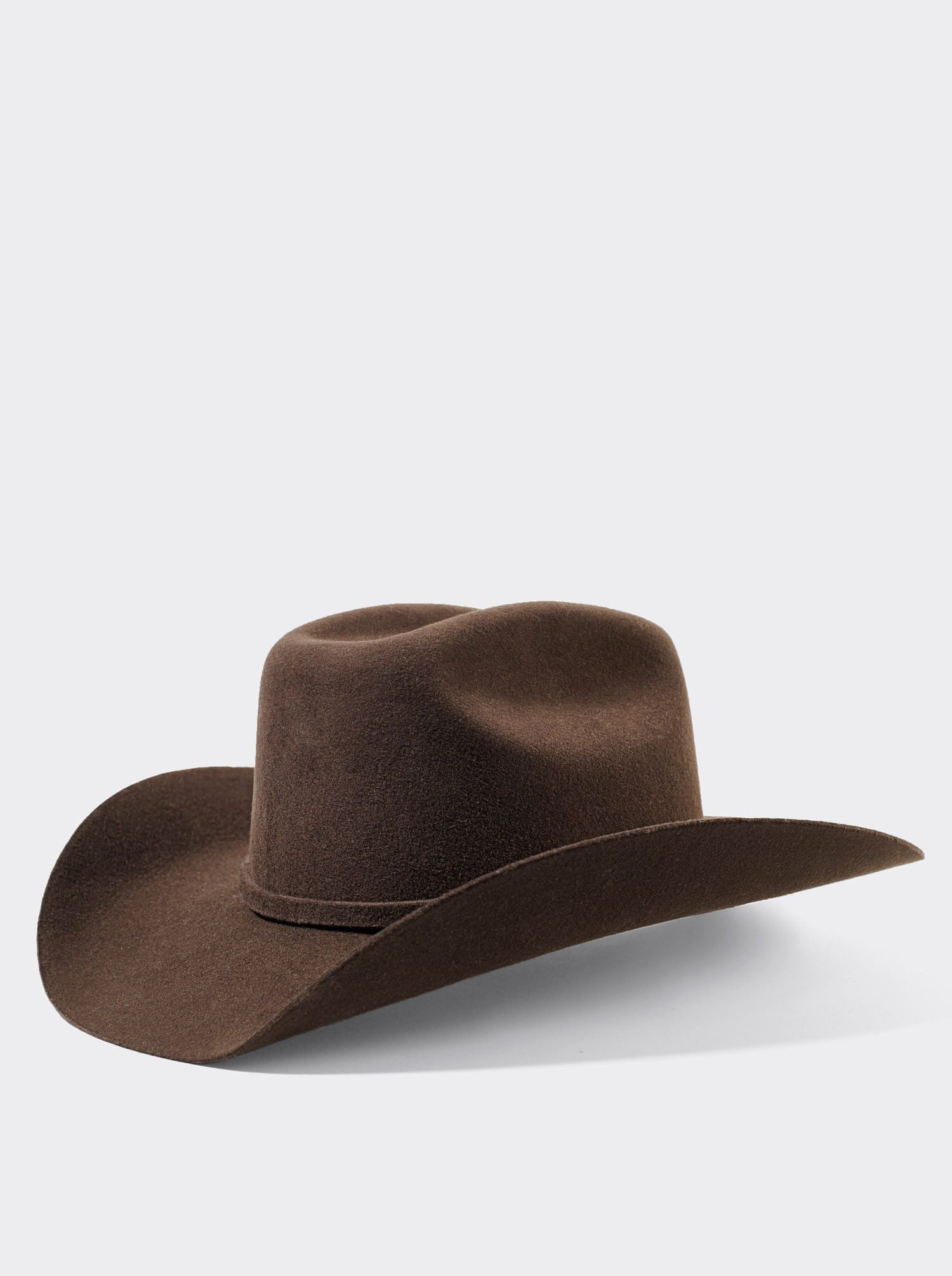 Sombrero Vaquero Unisex Estilo Texana 8 Segundos Lana Chocolate