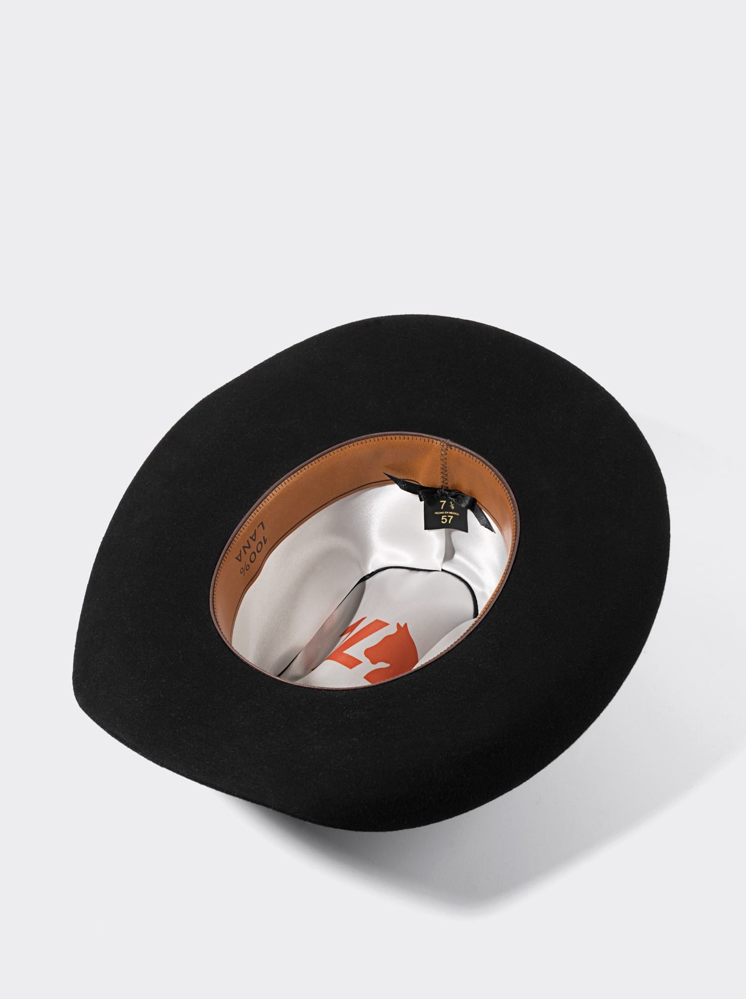 Sombrero Unisex Vaquero de Lana color Negro Siete Leguas Est. Texana