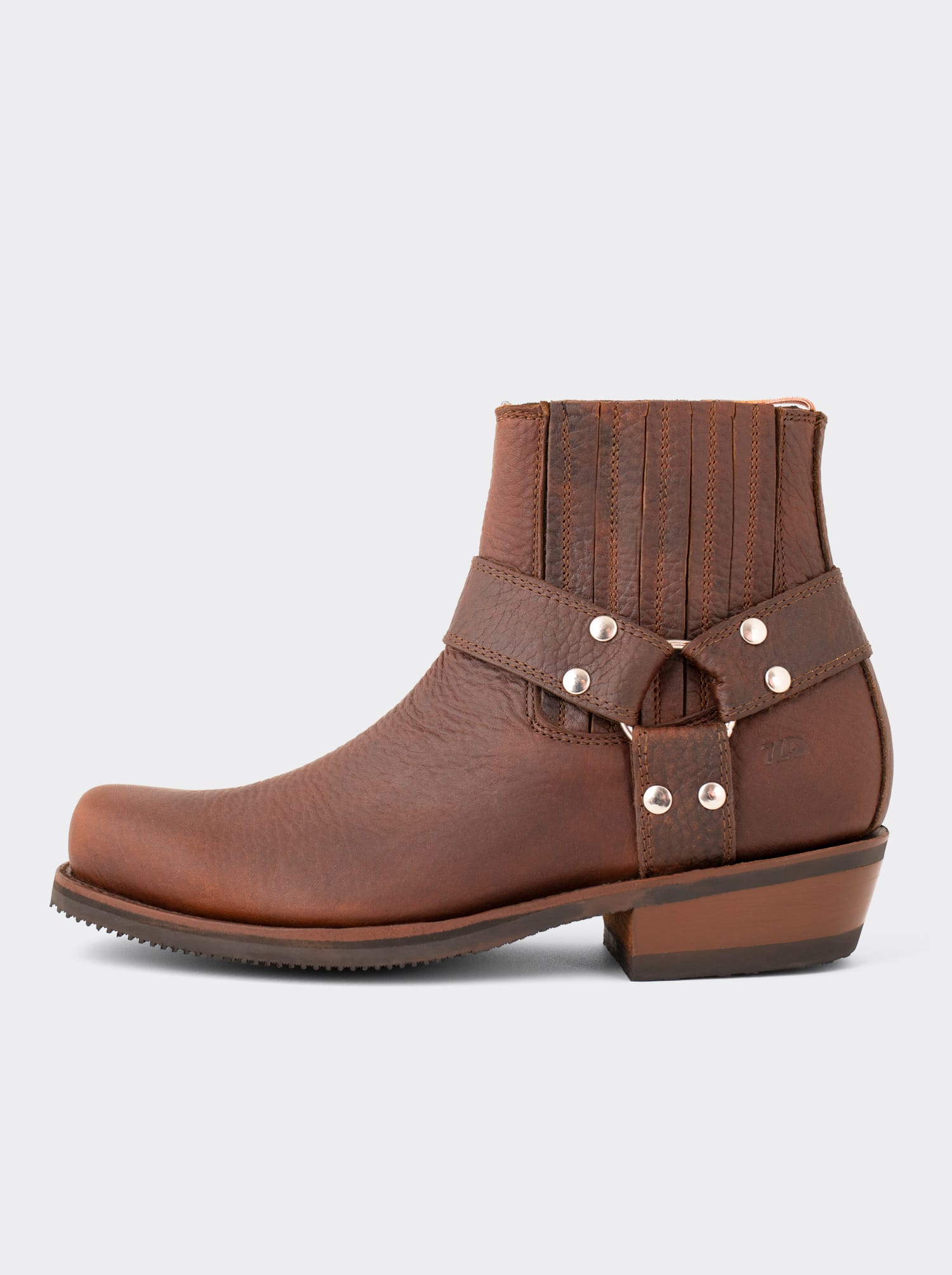 Biker Ankle Boot Bull Fight Ochre Style 3600
