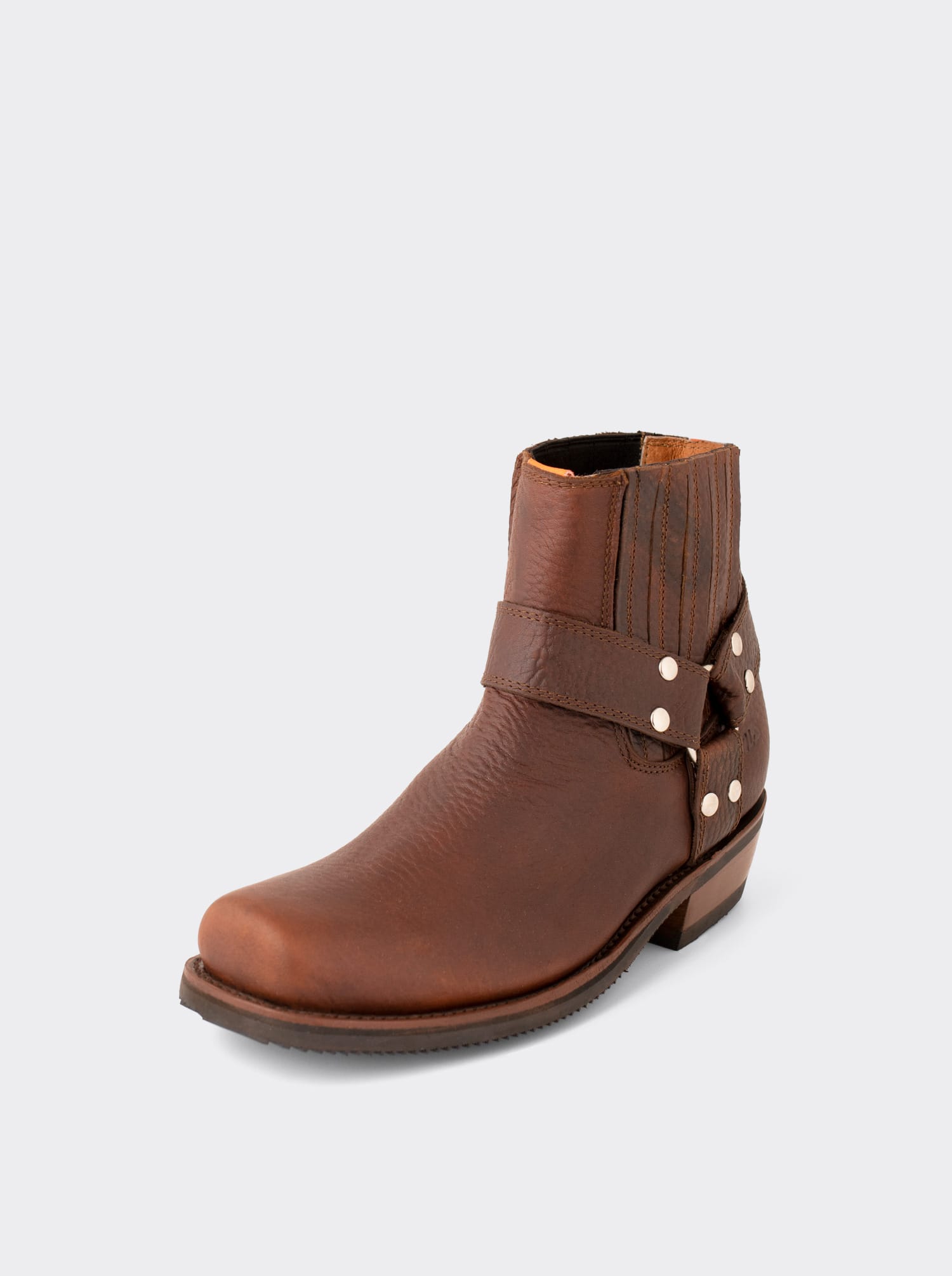Biker Ankle Boot Bull Fight Ochre Style 3600