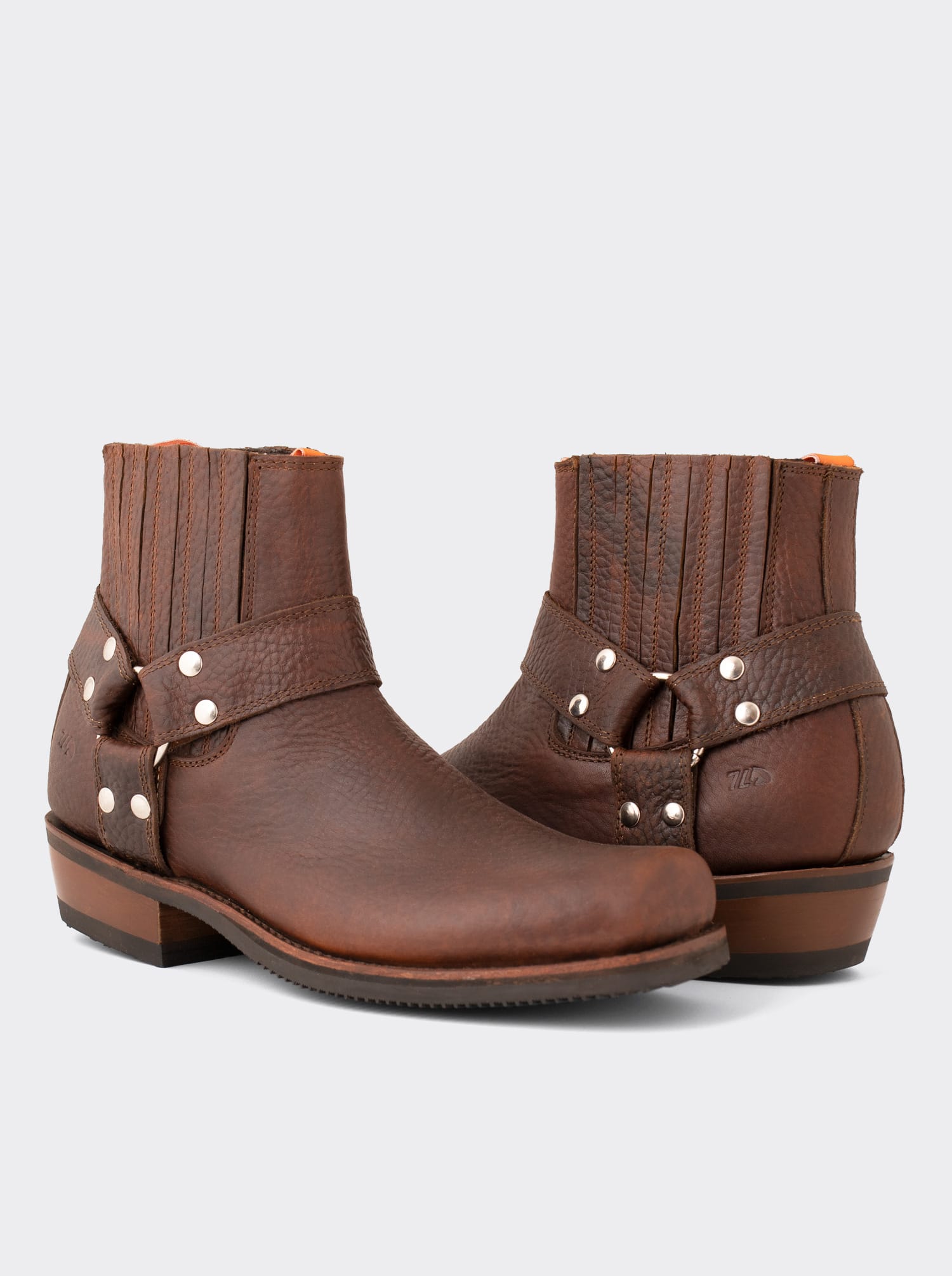 Biker Ankle Boot Bull Fight Ochre Style 3600
