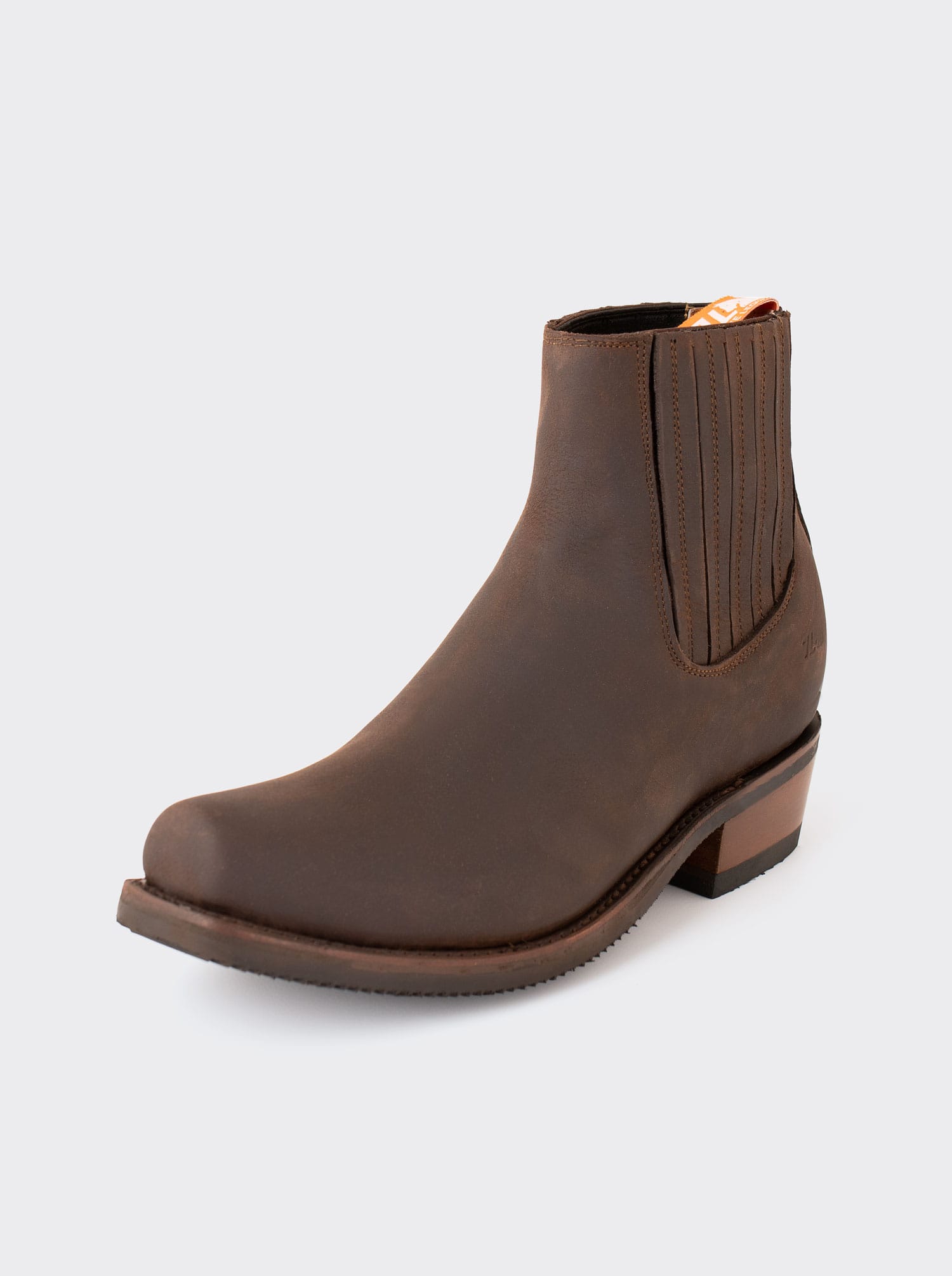 Charro Pork Trunk Bootie with Slip-Resistant Sole Crazy Brown Style 3603