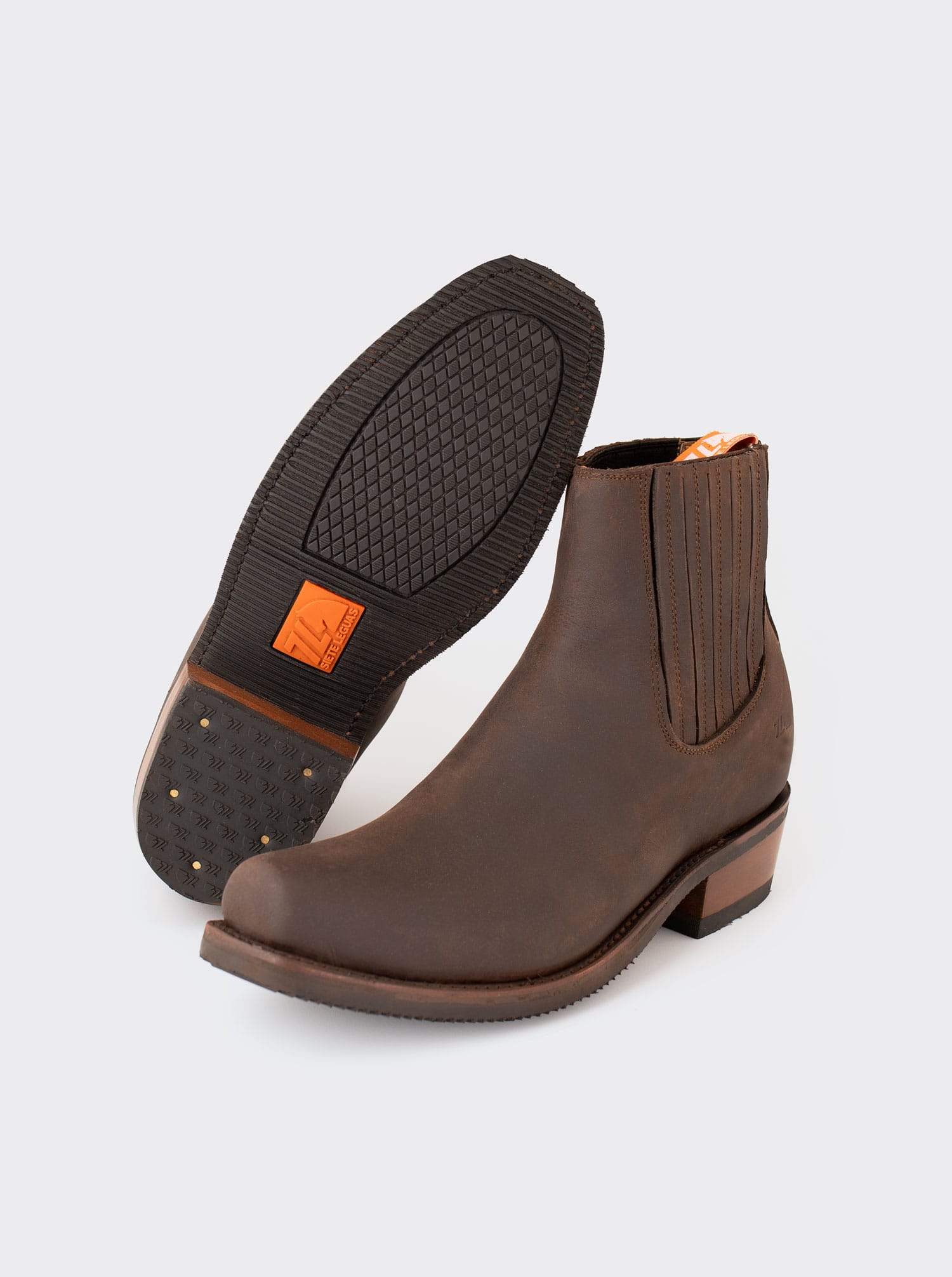 Charro Pork Trunk Bootie with Slip-Resistant Sole Crazy Brown Style 3603