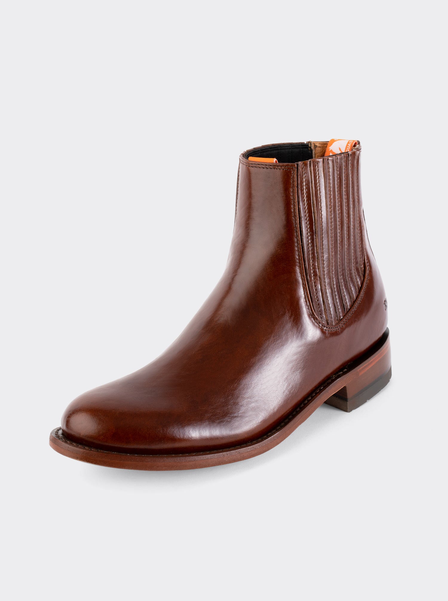 Rainbow Choco Leather Sole Charro Booties Style 6000