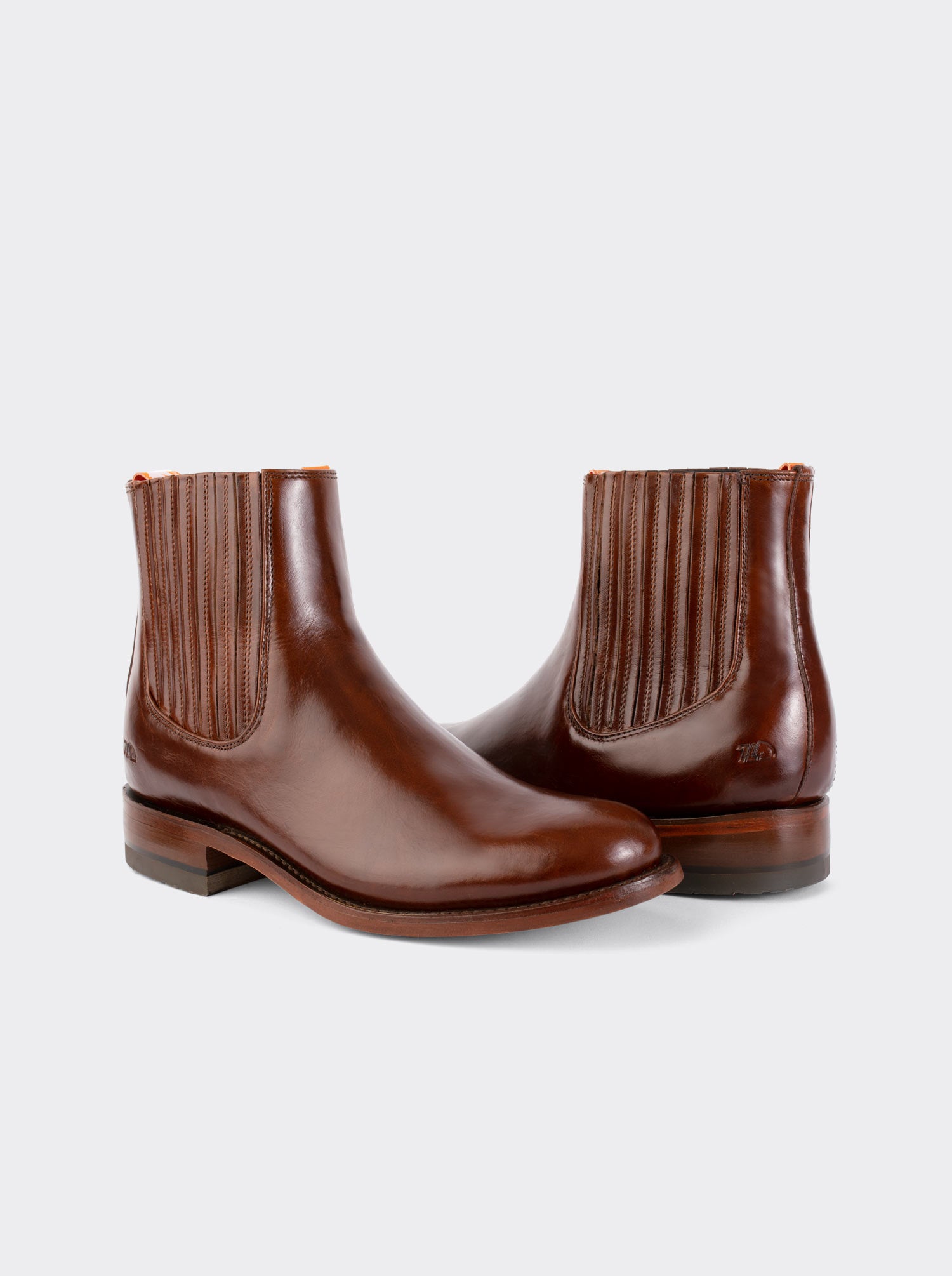 Rainbow Choco Leather Sole Charro Booties Style 6000