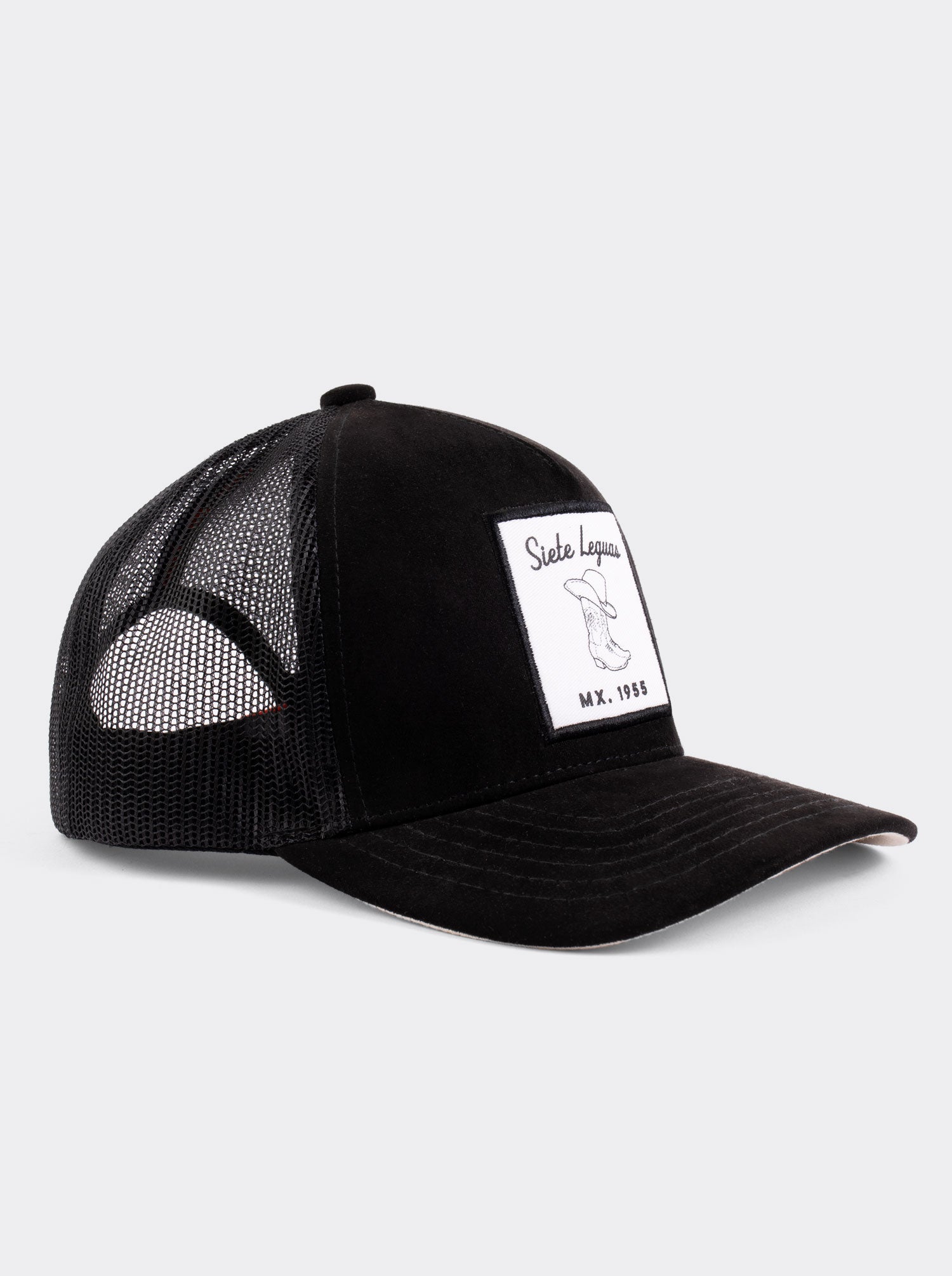 Gorra Trucker Bota Vaquera Siete Leguas Negra