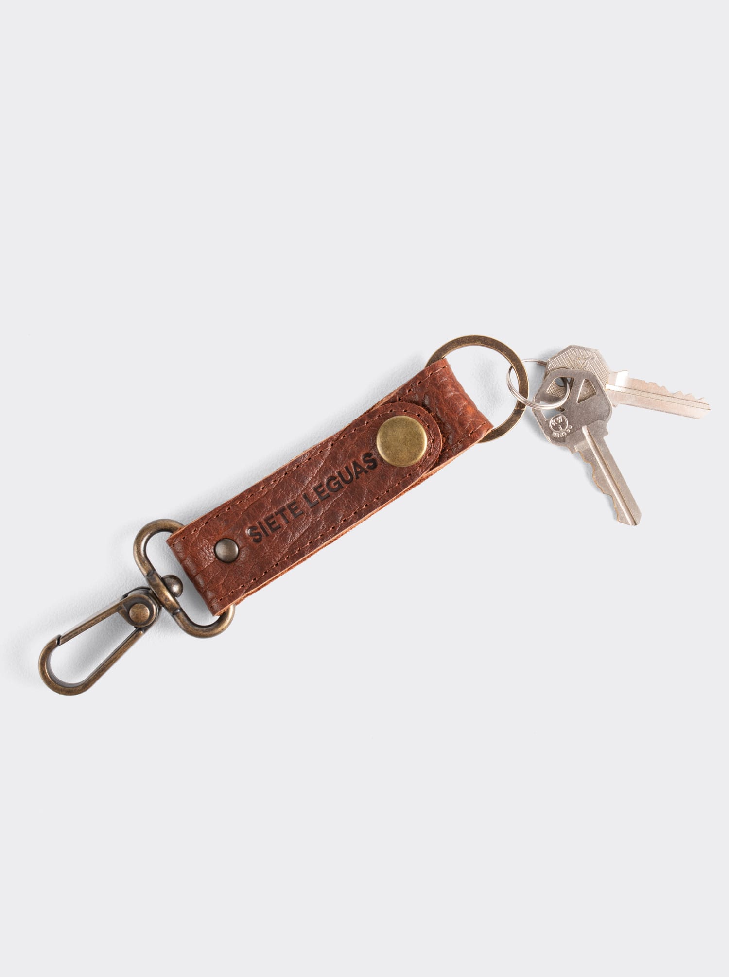Siete Leguas Key chain in American Bison Whiskey