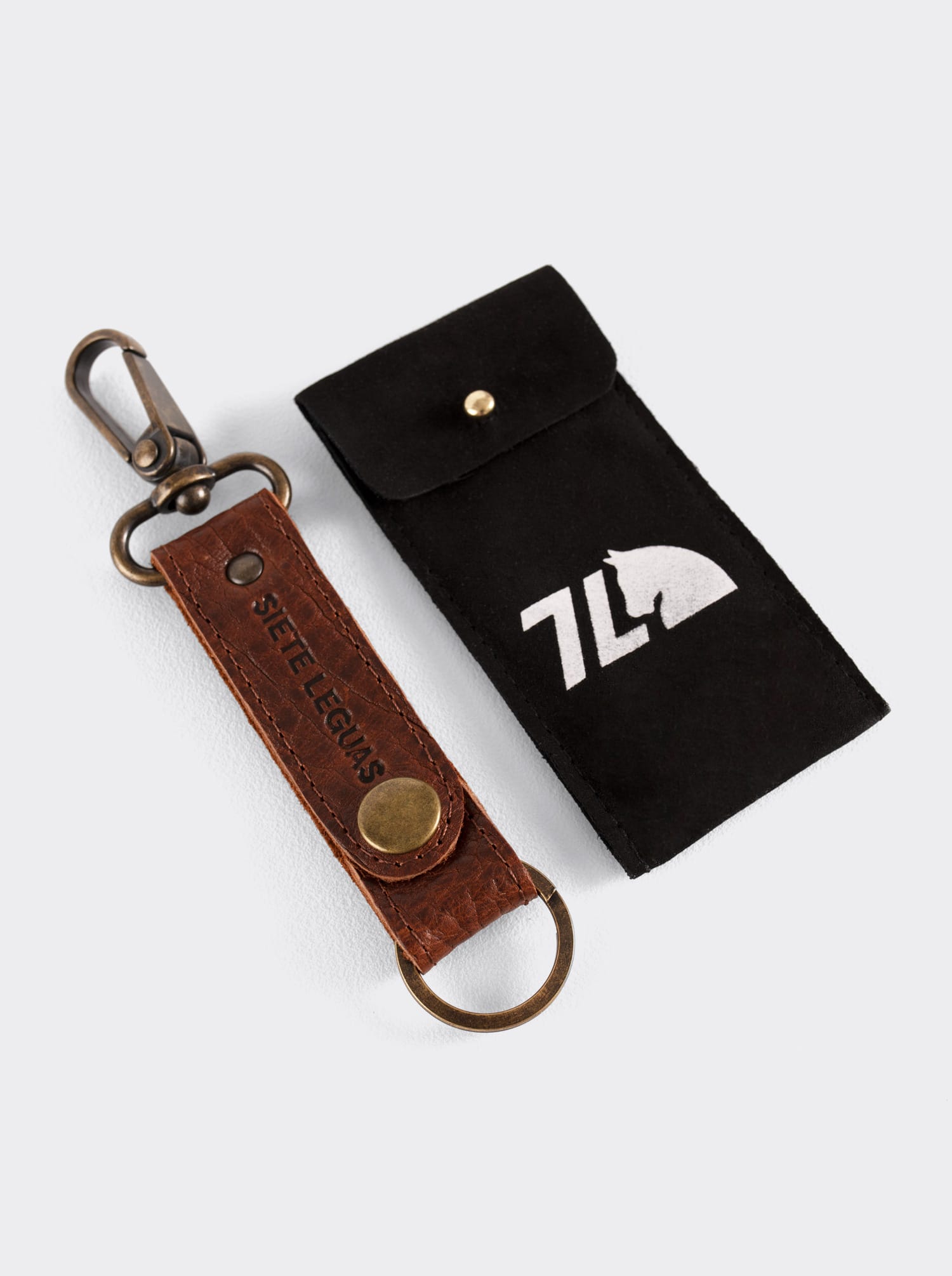 Siete Leguas Key chain in American Bison Whiskey