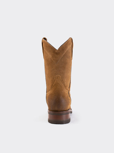 Men's Suede Leather Slip-Resistant Roper Boot Ginger Color Style 1000