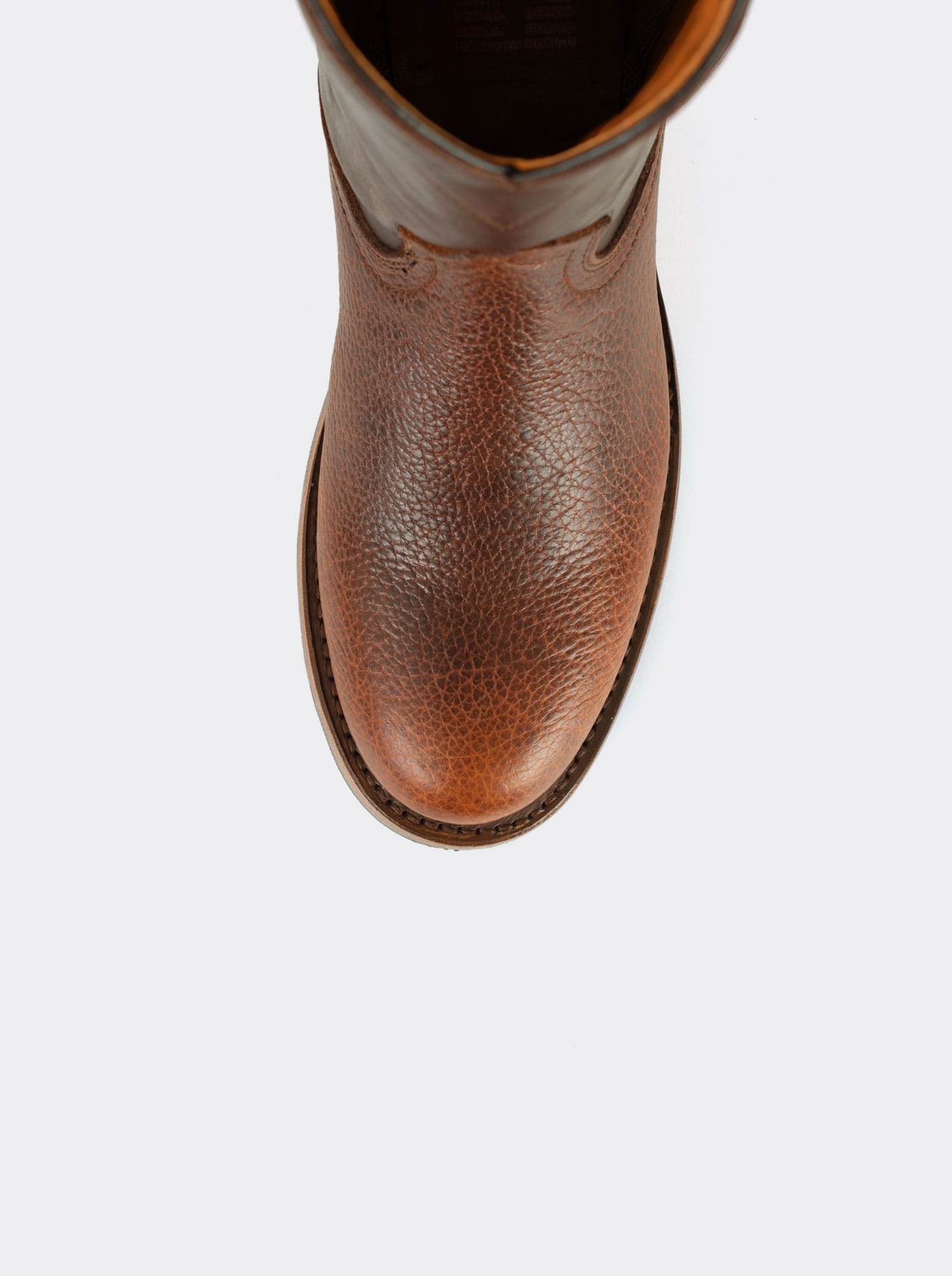 Men's American Bison Roper Boot with Hybrid Sole Dark Brown color Style 1000