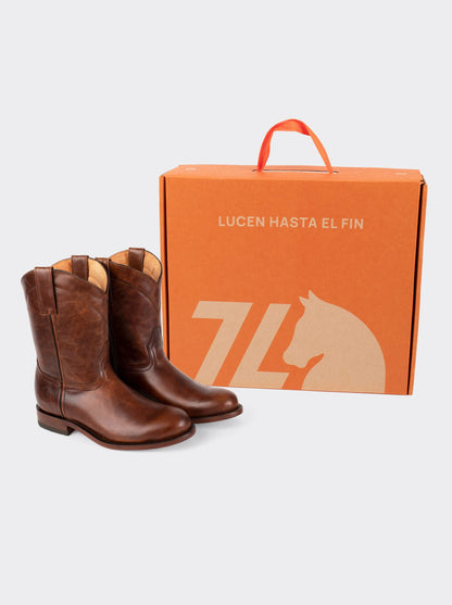 Bota Roper con Suela de Cuero Olmeca Miel Estilo 1000