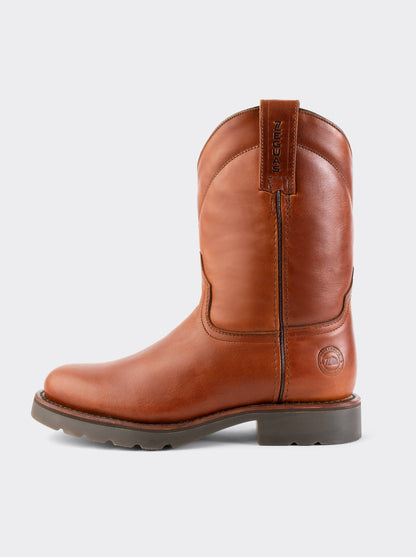 Men’s Leather Roper Boot with Oil Resistant Work Sole Ocher Bull Fight Style 1000
