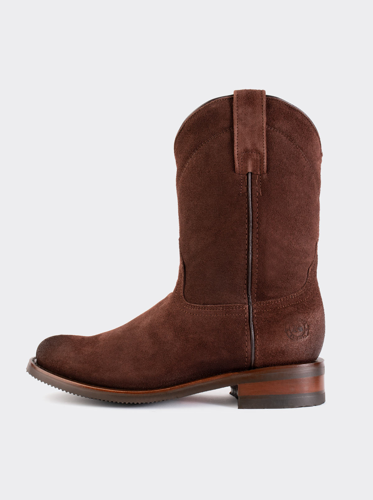 Men's Suede Leather Slip-Resistant Roper Boot Ginger Color Style 1000