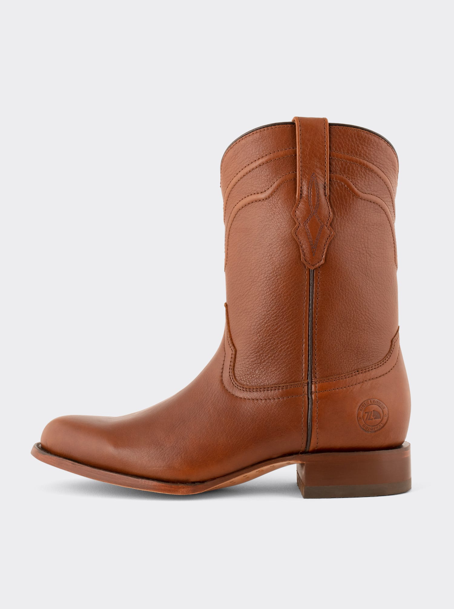 Challenger Mahogany Leather-Soled Roper Boot Style 1004