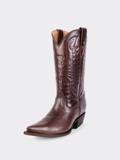 Olmeca Cuban Heel Cowboy Boot Brown Style 1041