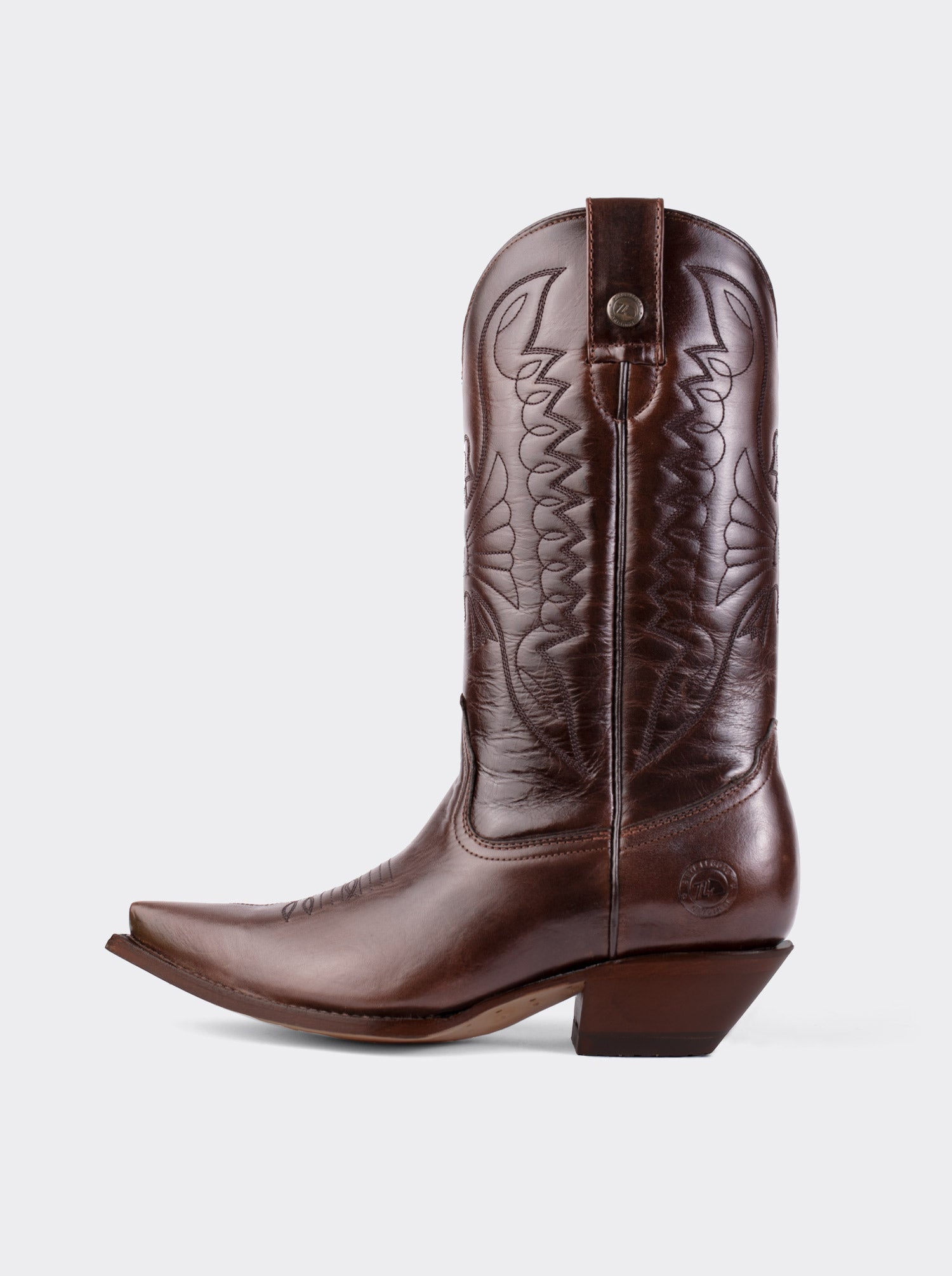 Olmeca Cuban Heel Cowboy Boot Brown Style 1041
