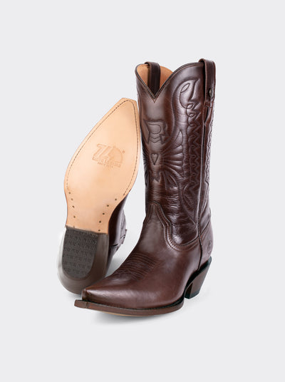 Olmeca Cuban Heel Cowboy Boot Brown Style 1041