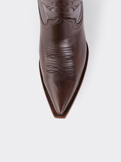 Olmeca Cuban Heel Cowboy Boot Brown Style 1041