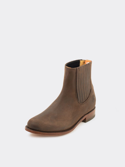 Botin Charro Siete Leguas Piel Crazy Café Est. 6000