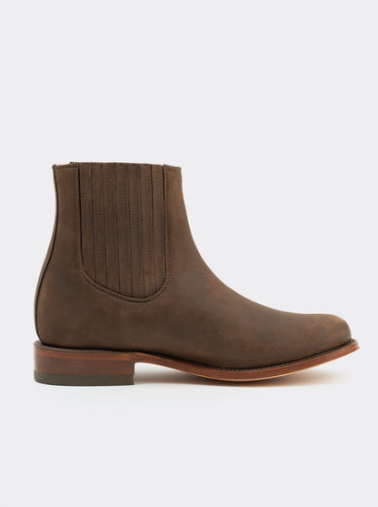 Botin Charro Siete Leguas Piel Crazy Café Est. 6000