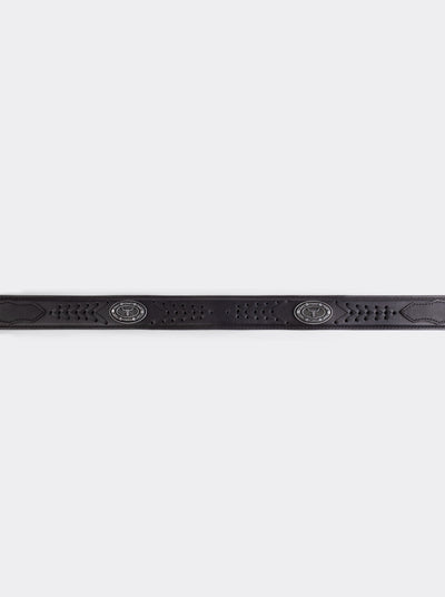 Cinturon Vaquero Piel Montana Negro estilo 15