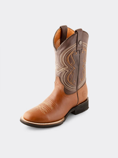 Rodeo Boot with Lightweight Sole for Work Challenger Mahogany 1546
