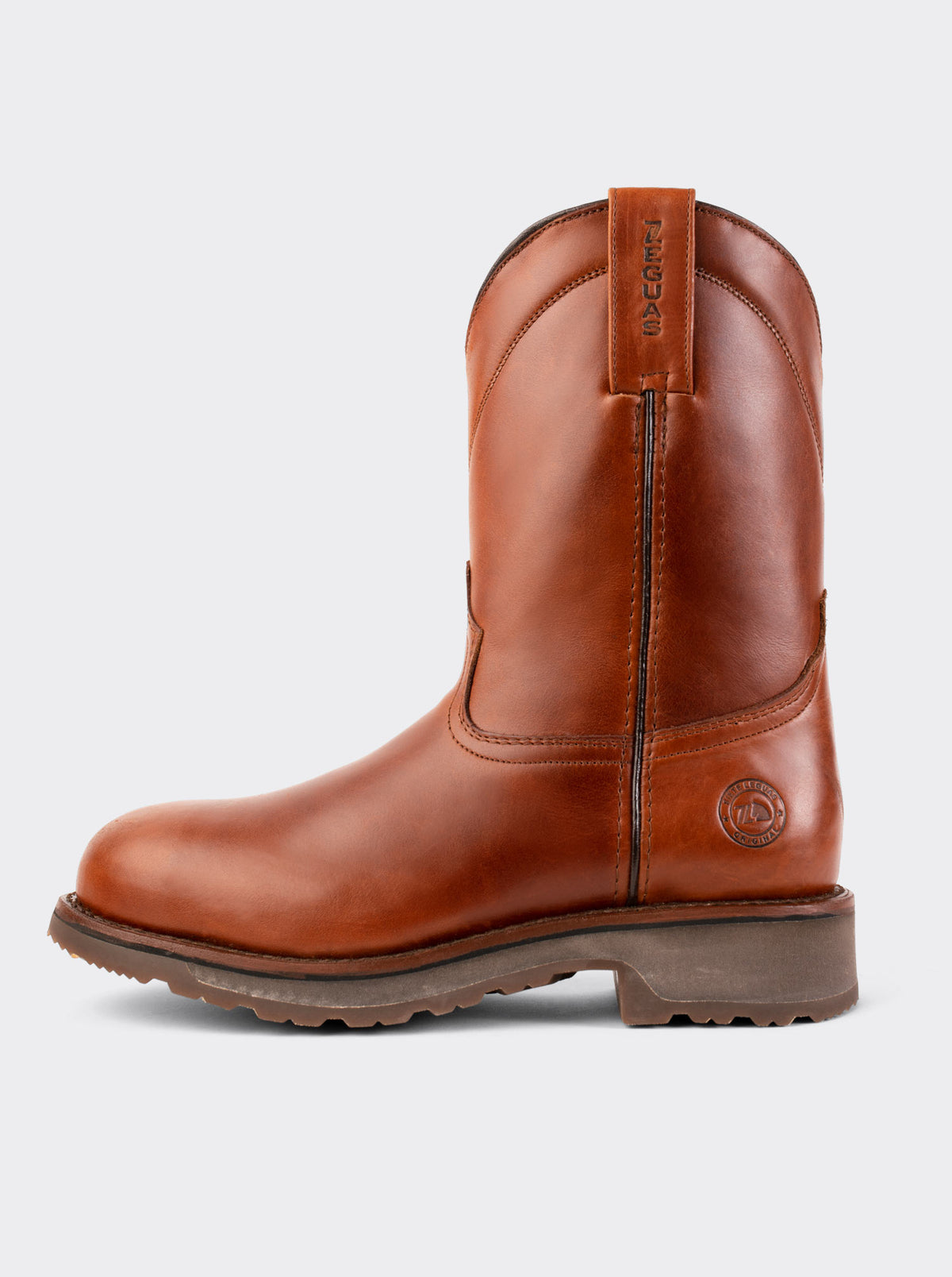 Bota de Cierre Roper con Casco y Suela Resistente a Aceites Corzo Miel Estilo 1677