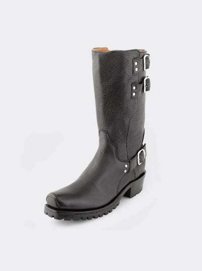 Biker Boot Track Sole Montana Black Style 1805