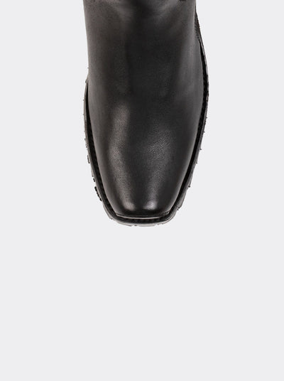Biker Boot Track Sole Montana Black Style 1805