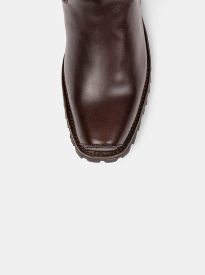 Biker Boot Track Sole Olmeca Brown Style 1805