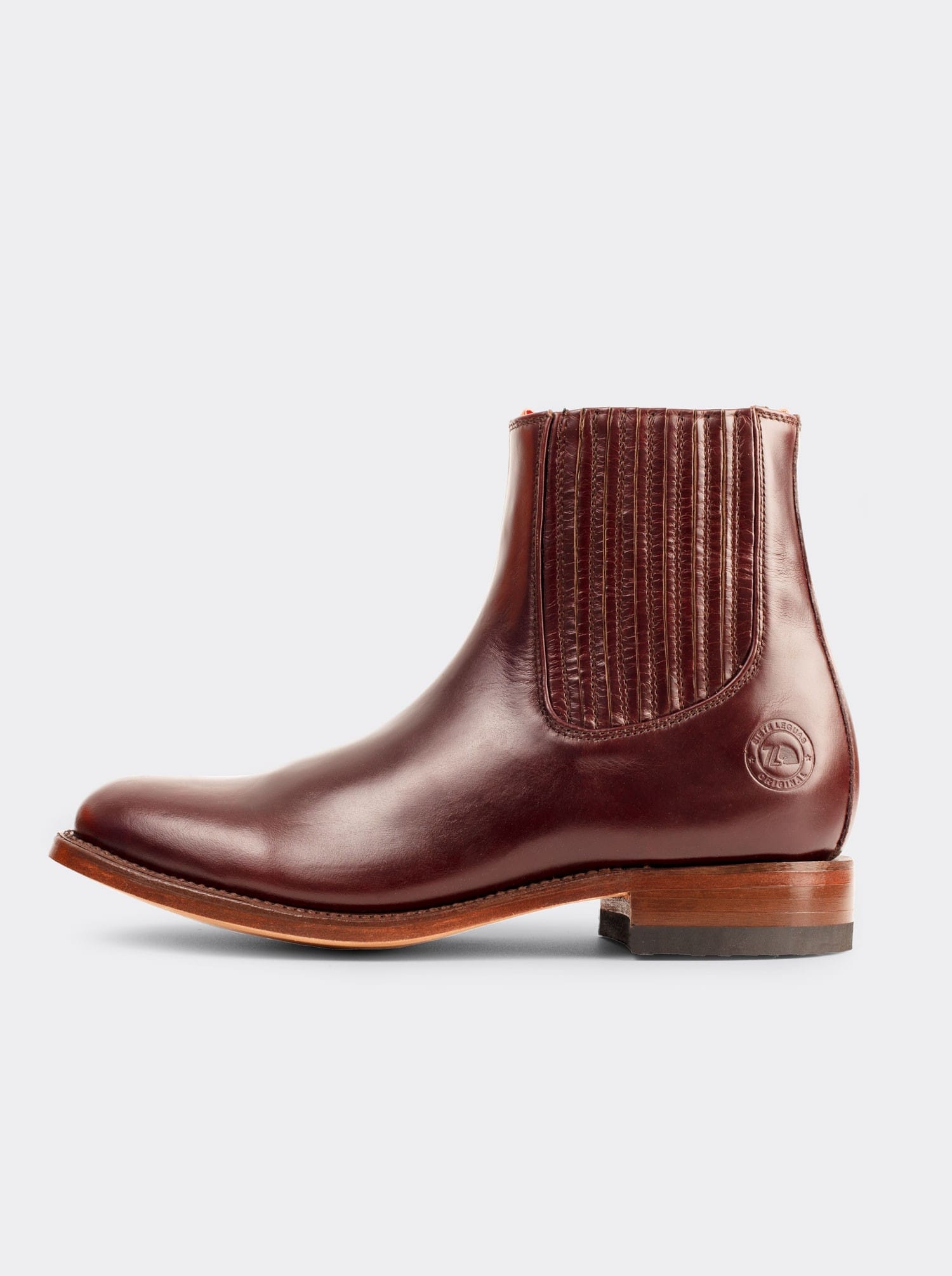 Botín Charro con Suela de Cuero Pull Shedron Estilo 6000