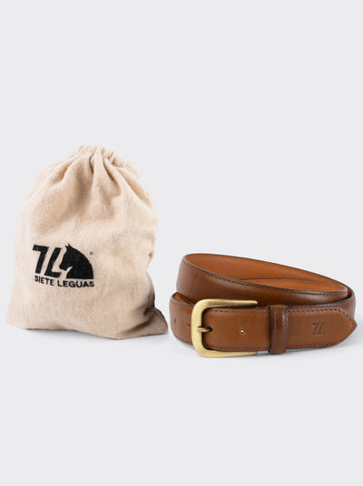Thin Bull Fight Belt, Ochre, Style 12