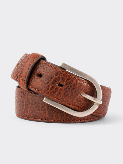 Thin Bull Fight Belt, Ochre, Style 12