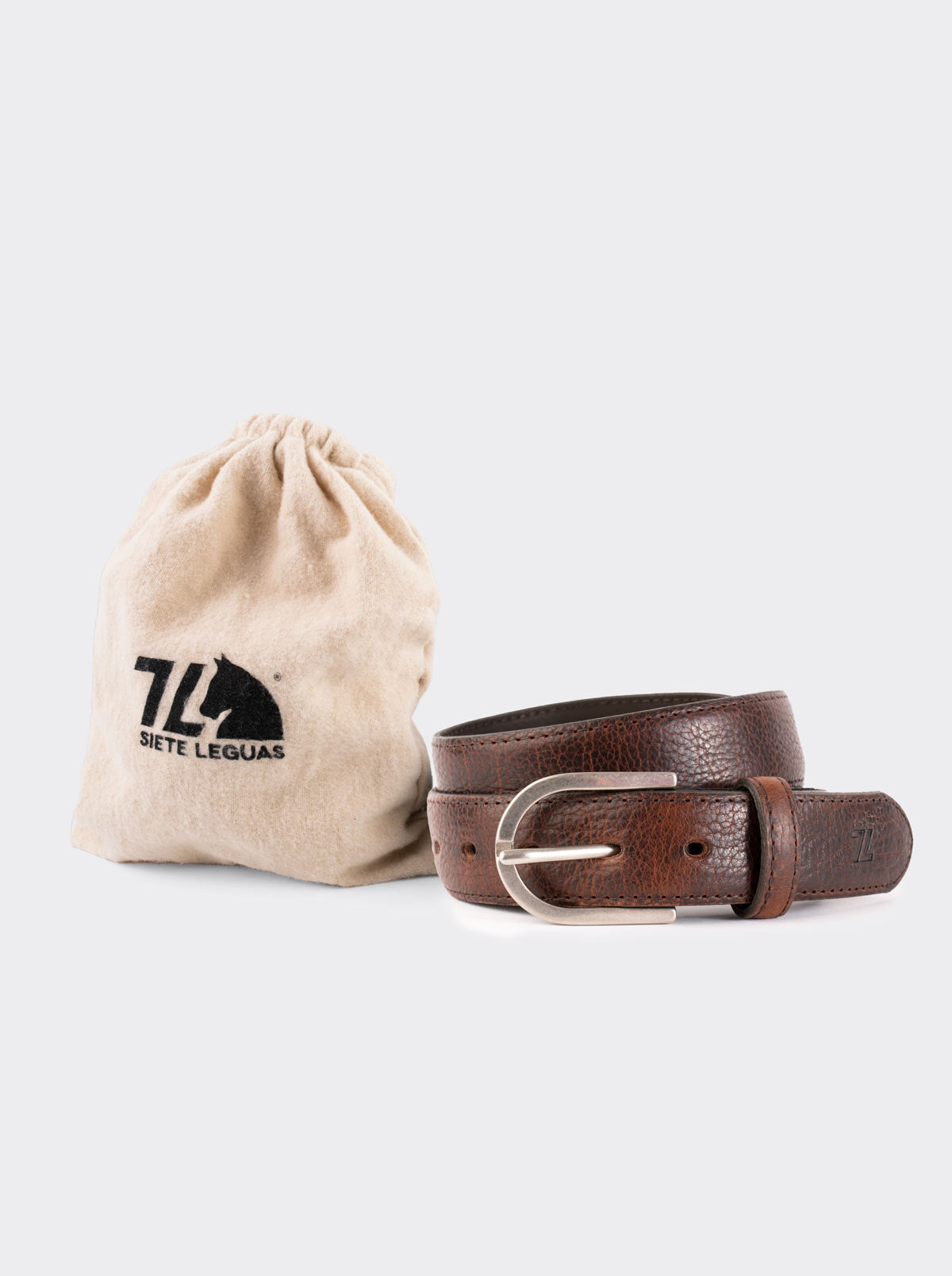 Thin Bull Fight Belt, Ochre, Style 12