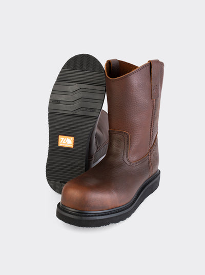 Bota Wellington de Trabajo Con Casco y Suela Ligera Bull Fight Ocre Estilo 2222