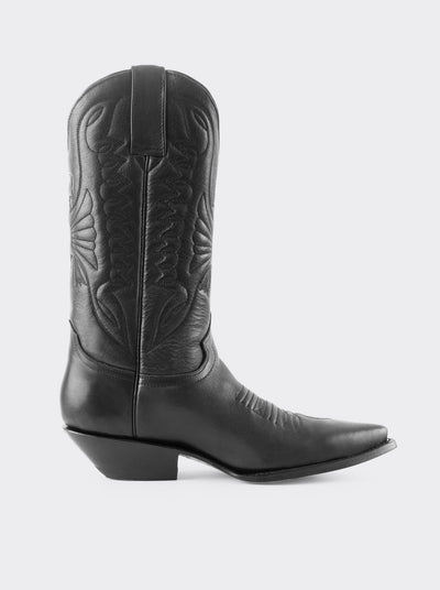 Bota Vaquera Siete Leguas Tacon Cubano Montana Negro Est. 1041