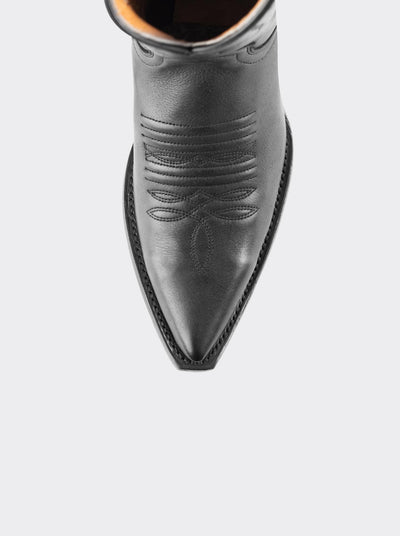 Bota Vaquera Siete Leguas Tacon Cubano Montana Negro Est. 1041