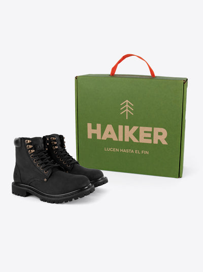 Bota Haiker Crazy Negro Estilo 2413