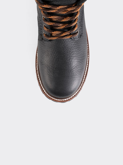 Men's Leather Lace Up Outdoor Boot in Ocher Bull Fight Color Style Haiker 2415