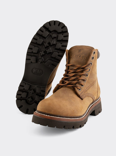 Men's Leather Lace Up Extra Lightweight Boot Papaya Crazy Color Style Haiker 2415